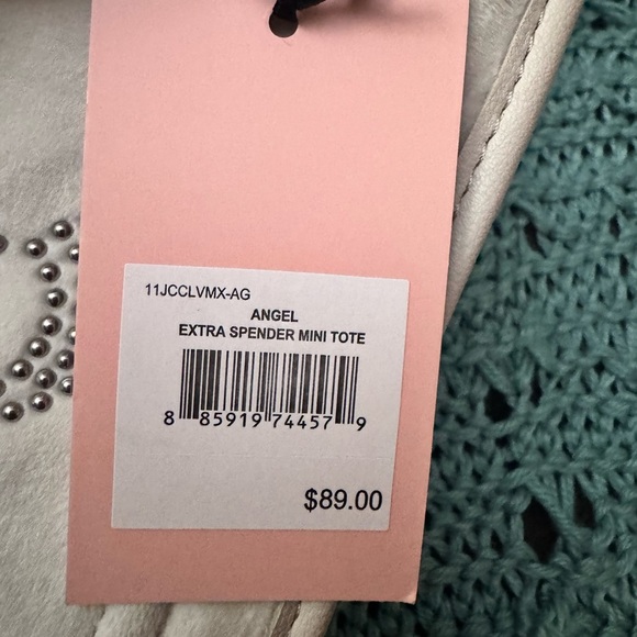 NEW! Juicy Couture Velour Extra Spender Tote Bag Crossbody Black Liquorice NWT - Picture 10 of 13